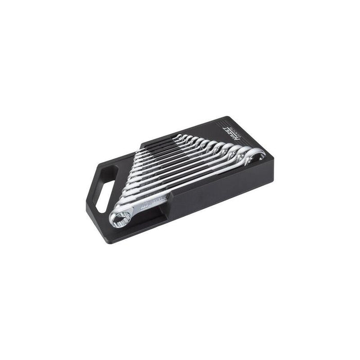 Juego De Llaves De Estrella Doble Hazet 610n/12rs, 12 Piezas, Soporte Para Llave Con Asa De Transporte 610n/12rs