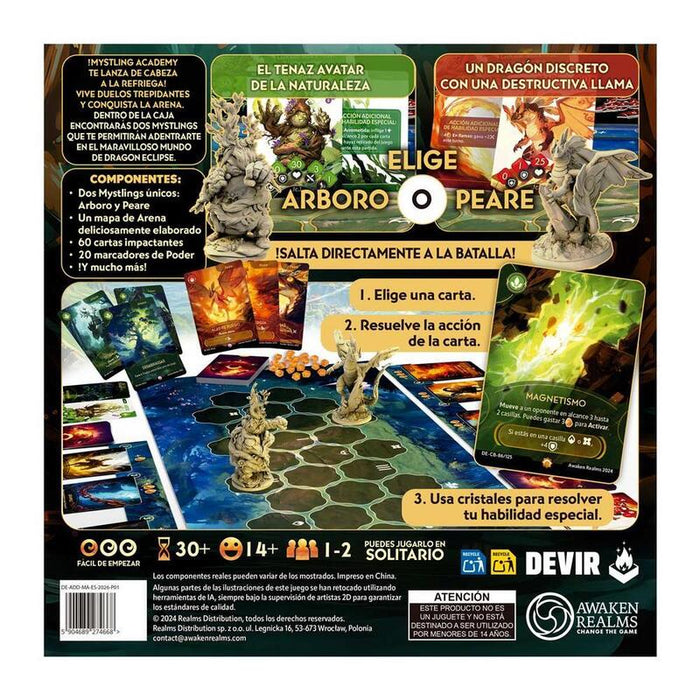 Juego De Mesa Dragon Eclipse: Mystling Academy Peare Contra Arboro