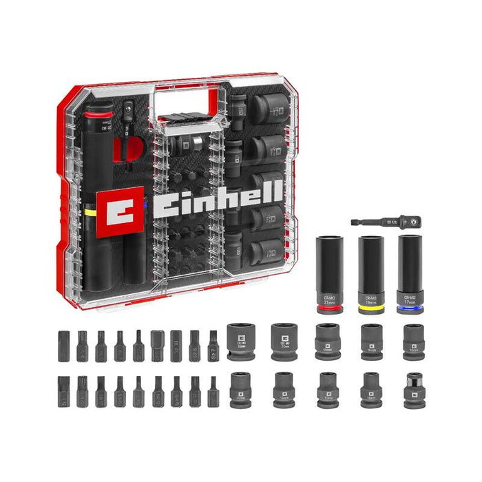 Juego De Vasos Y Puntas De Impacto Para Automoción Einhell-Kwb En Estuche Xl, Juego De 32 Piezas 109288