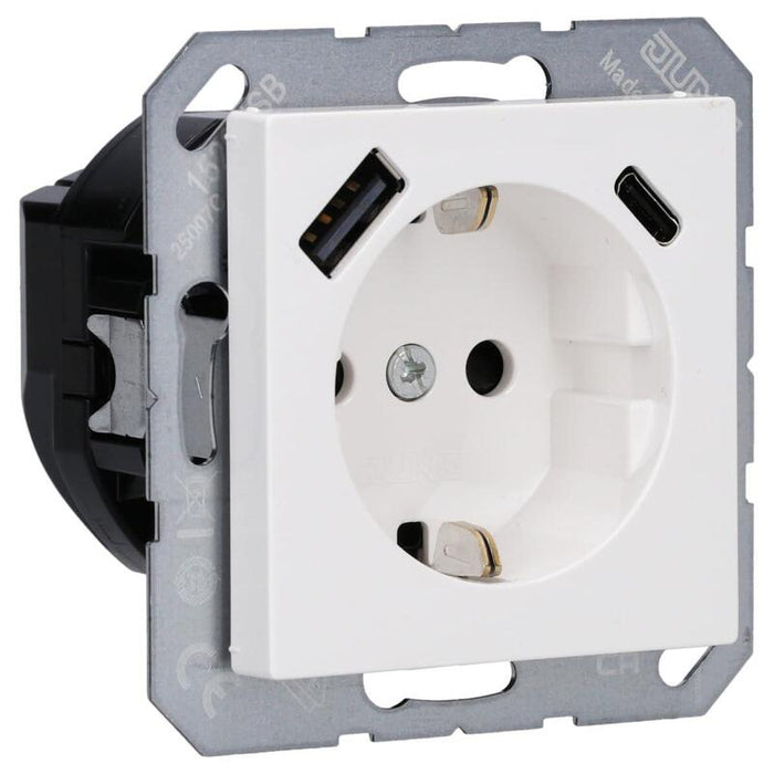 Jung A1520-15caww Schukosteckdose M.Usb Typ Ac