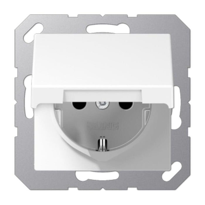 Jung A1520bfkiklww Schuko Steckd.M.Klappd.