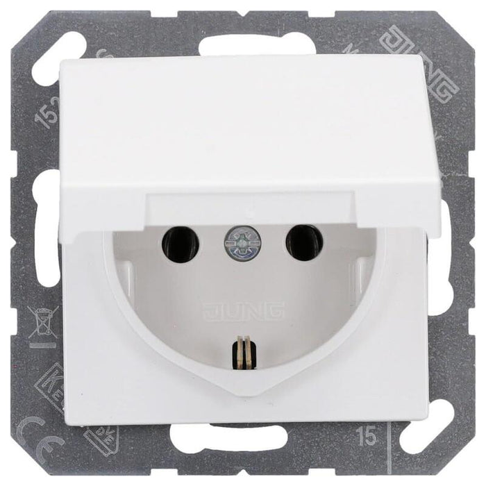 Jung A1520bfklww Schuko-Toma De Corriente M. Tapa Abatible