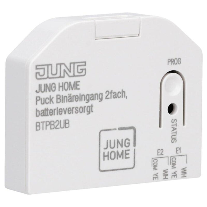 Jung Bt P B2 U B Jung Home Puck Binäreingang 2fach, Batterieversorgt, Te