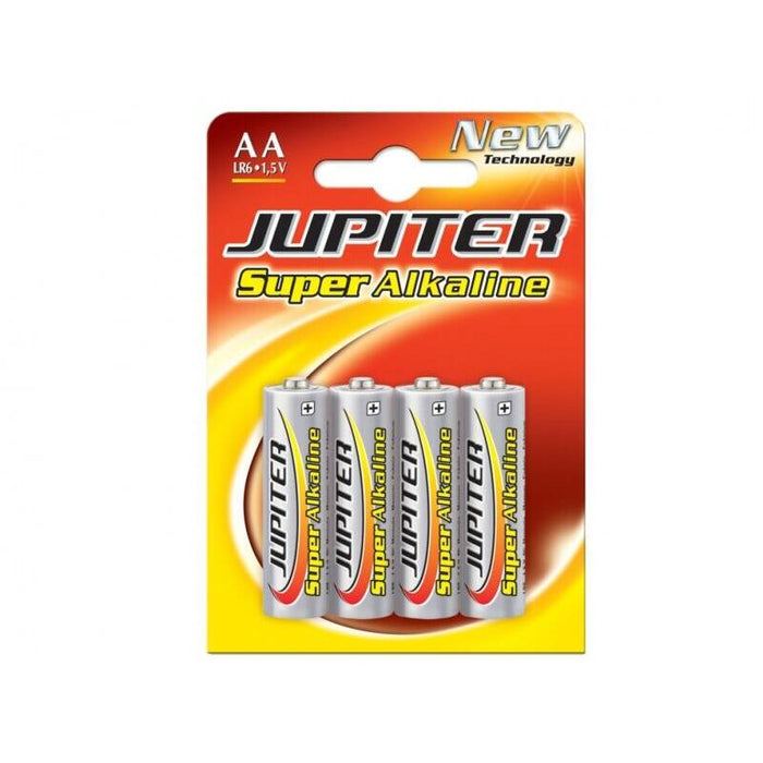 Jupiter Pack De 4 Lr6 Pila Alcalina - Alta Tecnologia - Fiabilidad - Elevado Rendimiento - Maximas Prestaciones -