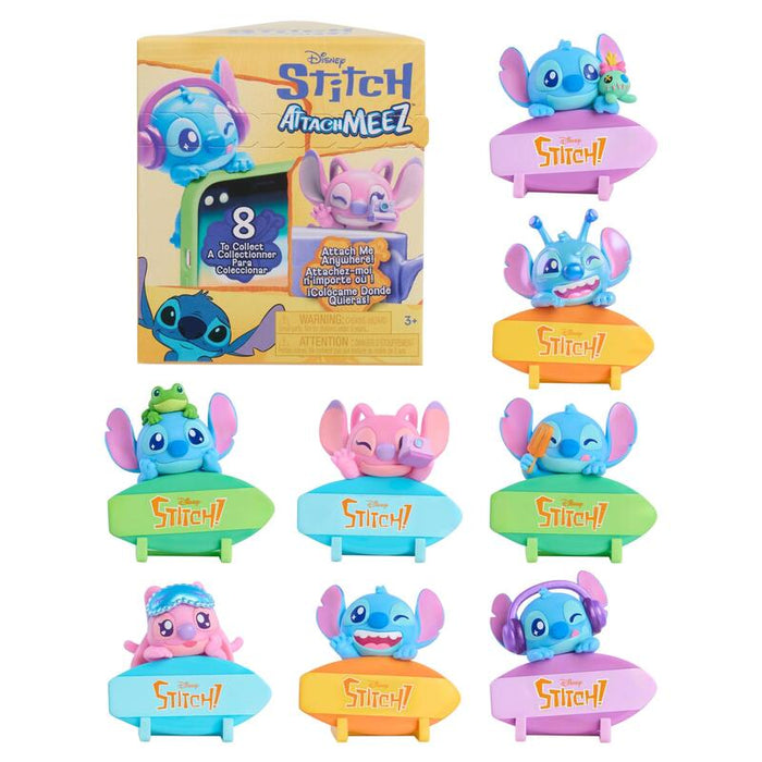 Just Play Disney Stitch Attachmeez, Figura De Juguete, Artículos Surtidos, Una Figura 46451