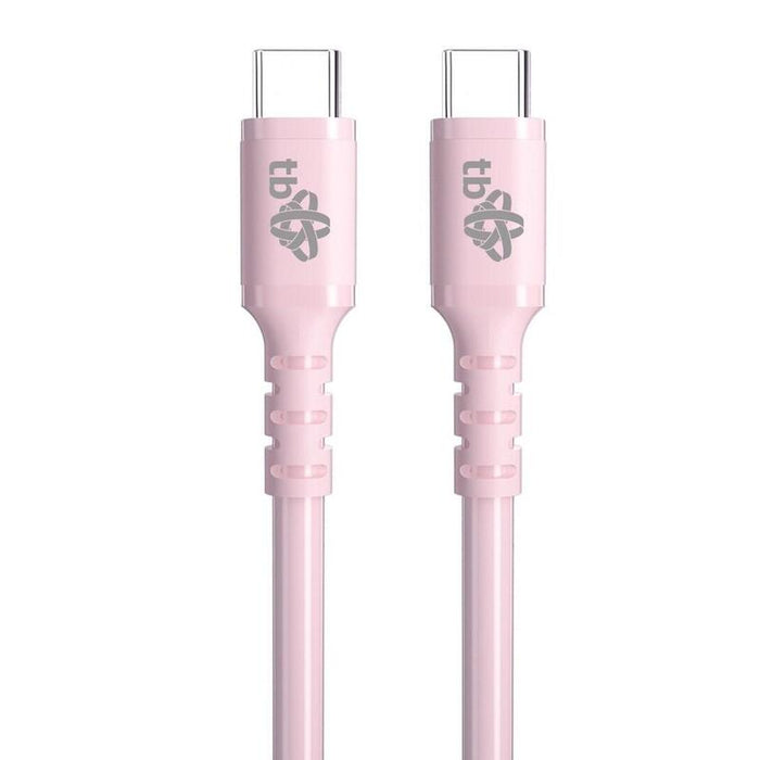 Kabel Usb C - Usb C 60w Zelowy 1m Rózowy