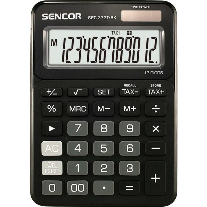 Kalkulator Biurkowy Sec 372bk Duzy 12 Cyfrowy Wyswietlacz Lcd