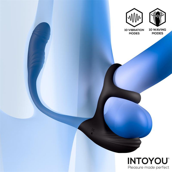 Kamber Plug Anal Vibración Y Waving 360º Y Estimulador Testículos