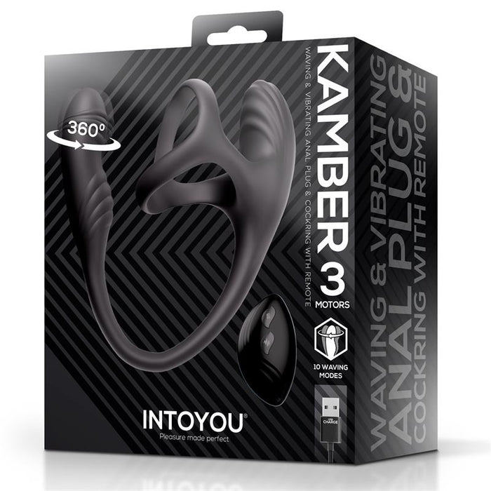 Kamber Plug Anal Vibración Y Waving 360º Y Estimulador Testículos