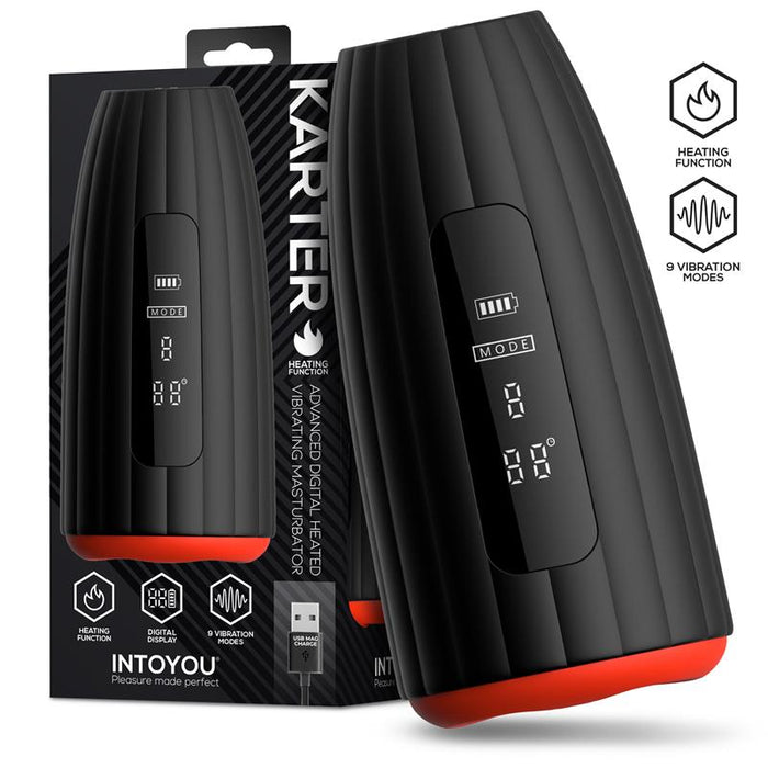 Karter Masturbador Avanzado Con Vibración, Calor Y Pantalla Digital