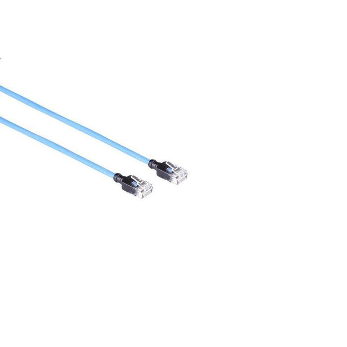 Kat6a Slim Utp 1,0m  Patchkabel Bl, Halogenfri