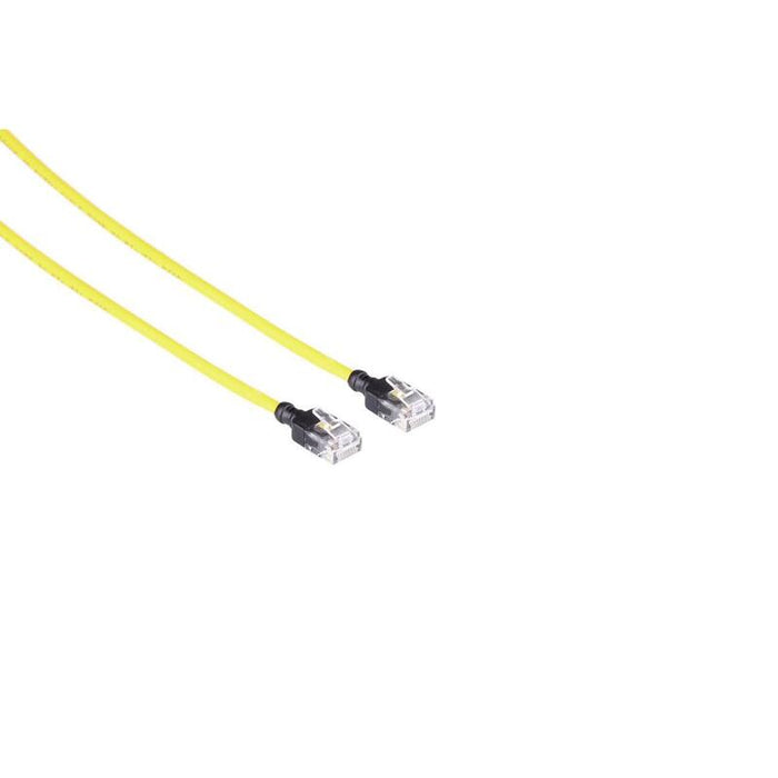 Kat6a Slim Utp 7,5m  Patchkabel Gul, Halogenfri