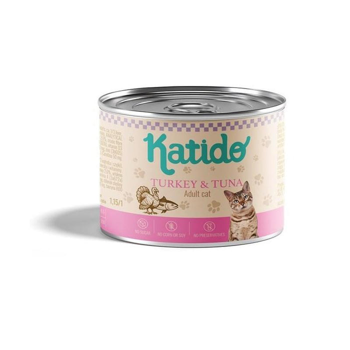Katido Pavo I Tunczyk Comida Húmeda Para Gato 200g