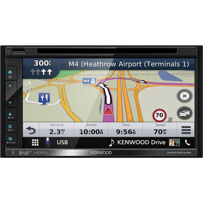 Kenwood Dnx5190dabs Cd/Dvd/Usb/Bt/Iphone 6,8'' Disp. 2-Din