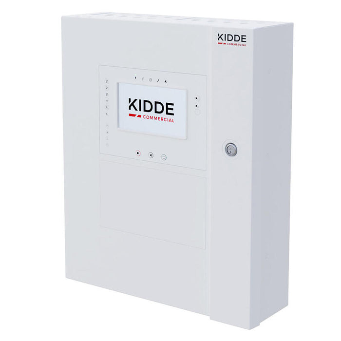 Kidde Commercial 2x-At-F2-Fb-P Panel De Incendios Analogico De 2 Lazos Con Pantalla Táctil Y Supervisión De Cra. Fuente De Alimentación Grande. Caja Grande