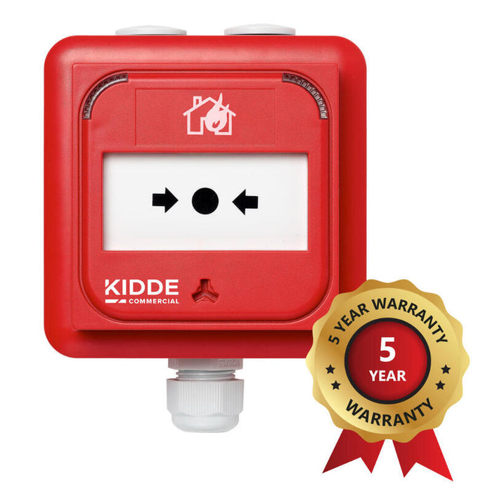 Kidde Commercial Ke-Dm3010r-Ip Pulsador Analogico Inteligente. Serie Excellence. Ip67. Color Rojo
