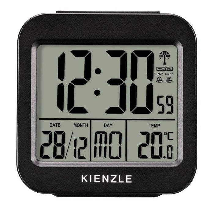 Kienzle Travel Alarm Clock With Indoor Temperature Display