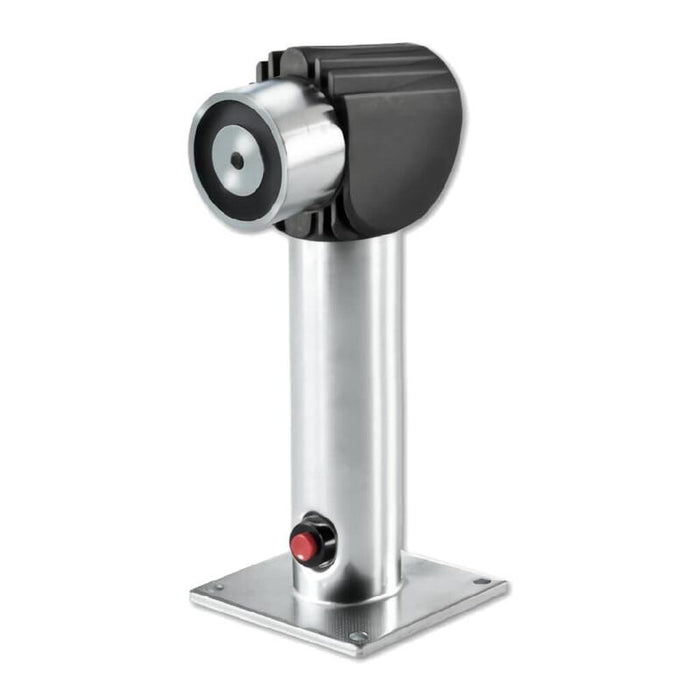 Kilsen Fe260-325 Retenedor Electromagnético De 400n Para Montaje En Suelo/Pared (Soporte Ajustable 325mm) Con Pulsador De Desbloqueo