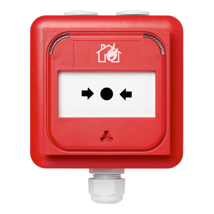 Kilsen Nc-Mc-Ip-100-R Pulsador Manual Inteligente Convencional Resistente A La Intemperie 100 O. Color Rojo