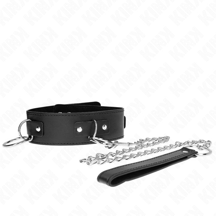 Kink - Collar Con Correa 65 Cm 3 Anillos Modelo 2 Ajustable 36-43 Cm X 5 Cm