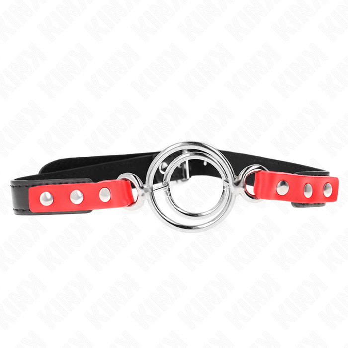 Kink - Mordaza Con Múltiples Juntas Tóricas 4 / 4.8 Cm Rojo Ajustable 38 X 56 Cm