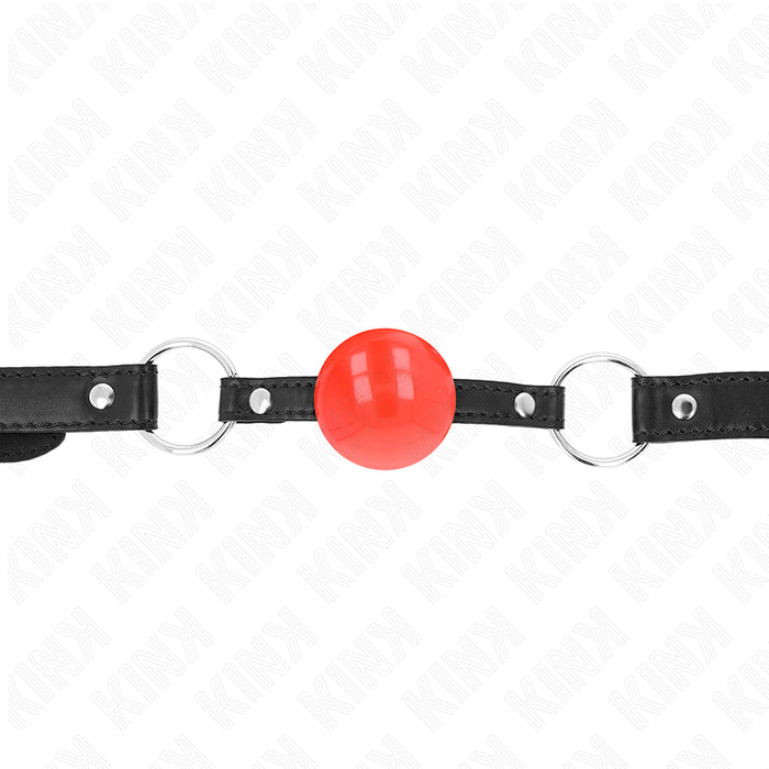 Kink - Mordaza De Bola 4 Cm Tpe Rojo 60 X 2 Cm