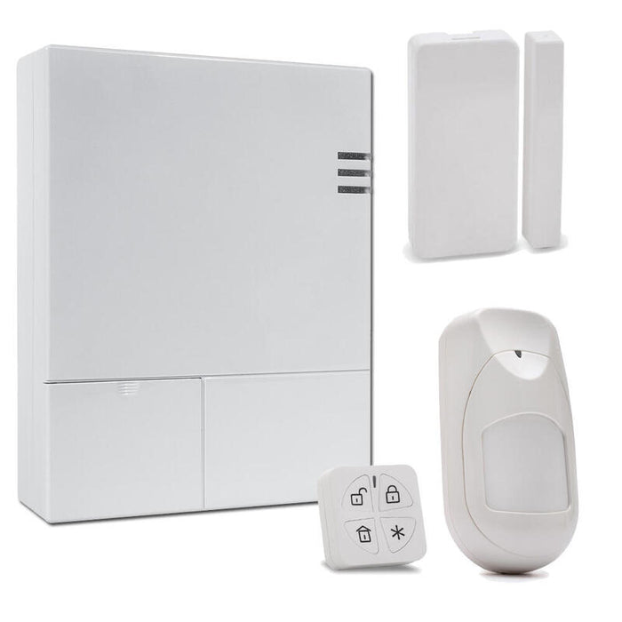 Kit De Lightsys Air Con Módulo 4g + Mando Remoto Panda + Detector Iwave Antimascotas/Pir Inalámbrico + Contacto Magnético Slim