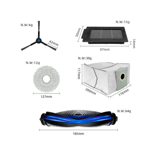 Kit De Recambios Para Aspiradora Ecovacs Deebot T50 Pro Omni