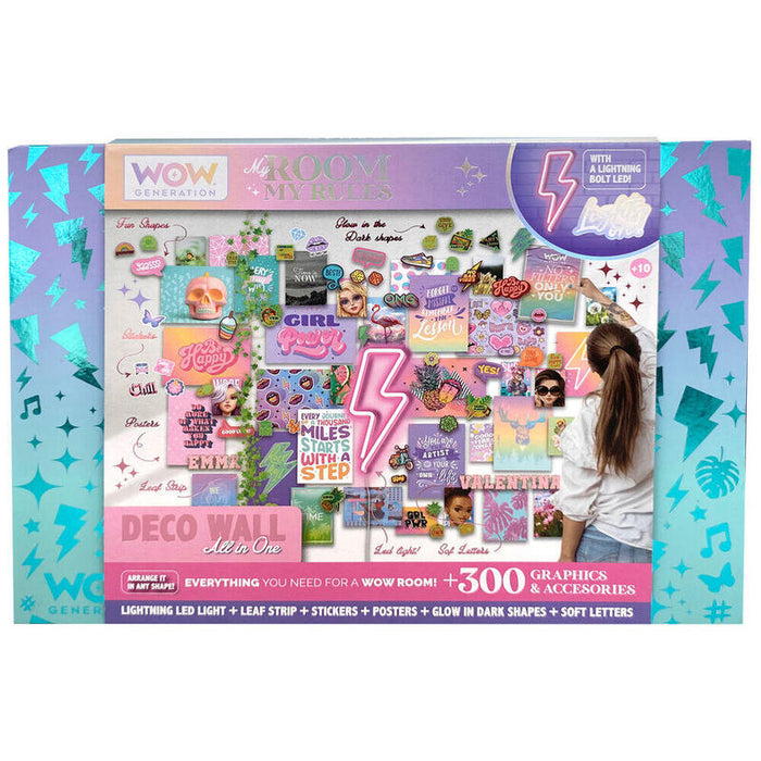 Kit Decoracion Luz Led + Graficos Y Accesorios Wow Generation