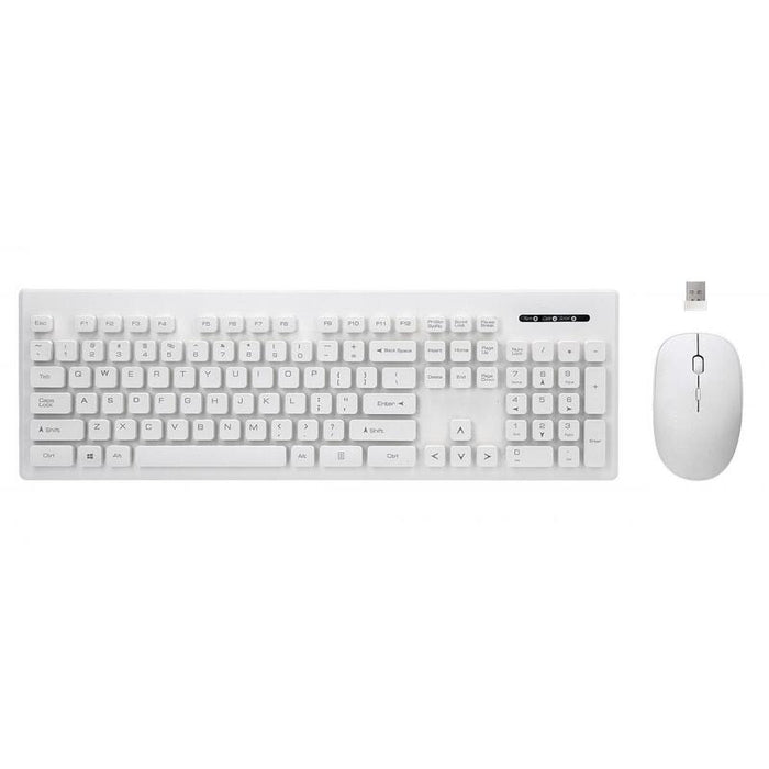 Kit Inalámbrico Whiterun Teclado+Ratón, Color Blanco, Technologia Inalámbrica 2,4ghz
