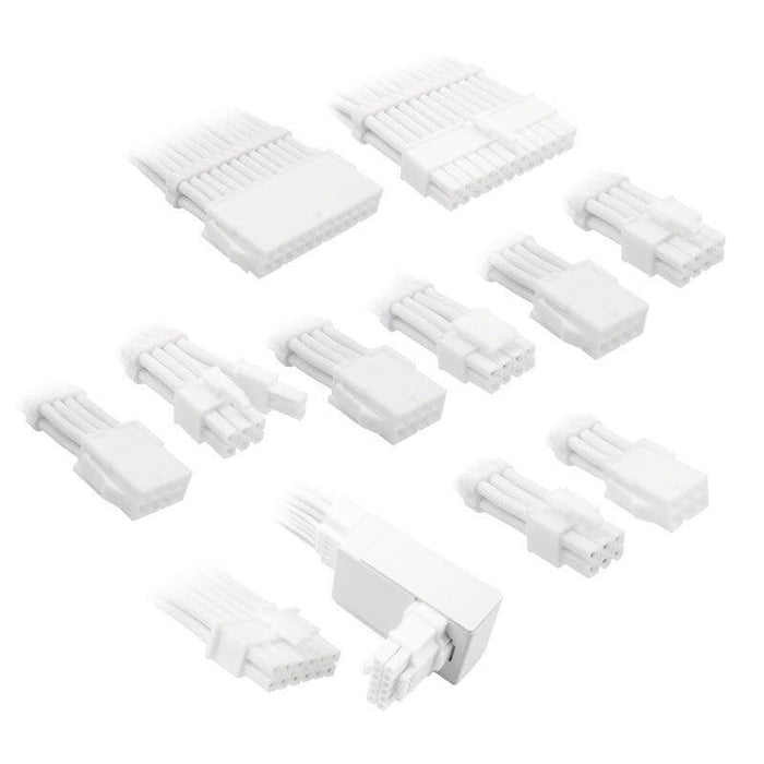 Kolink Core Pro Braided Cable Extension Kit 12v-2x6 Tipo 1 - Brilliant Blanco