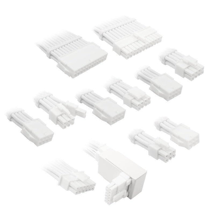 Kolink Core Pro Braided Cable Extension Kit 12v-2x6 Tipo 2 - Brilliant Blanco