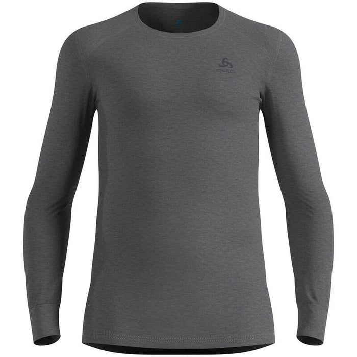 Camiseta Para Hombre Odlo Bl Top Cuello Redondo Manga Larga Active Warm Eco Talla M Gris