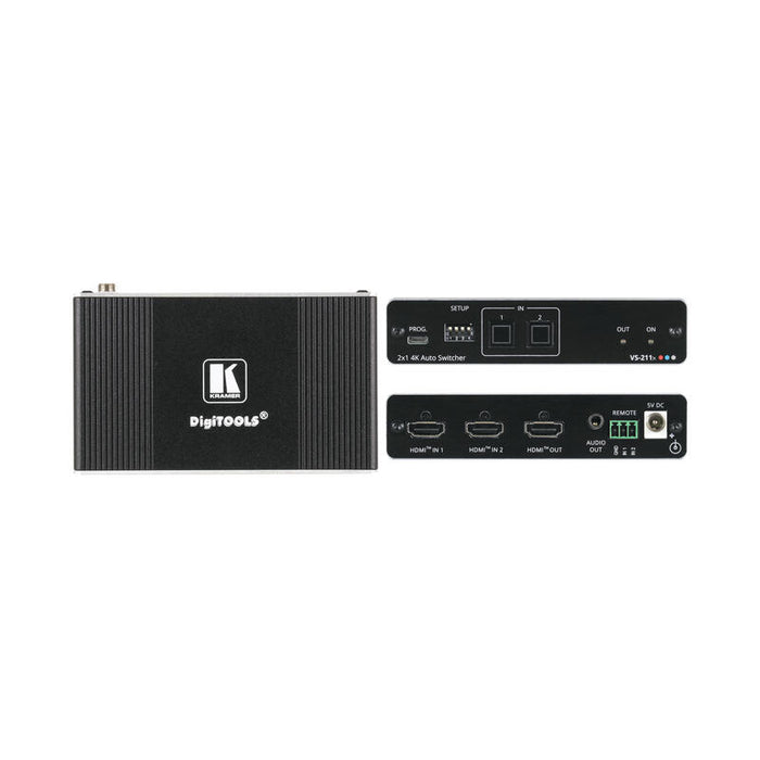 Kramer Avsm 2x1 4k Hdr Hdmi Auto Switcher - Vs-211x (20-80549090)