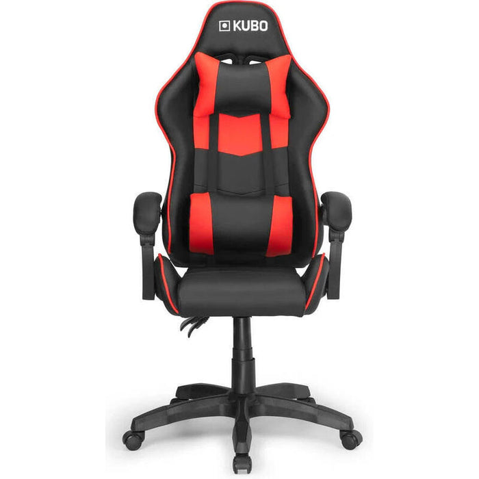 Kubo Silla Gaming Con Reposabrazos, Escritorio, Nailon, Altura Ajustable, 360º,  Color Rojo.