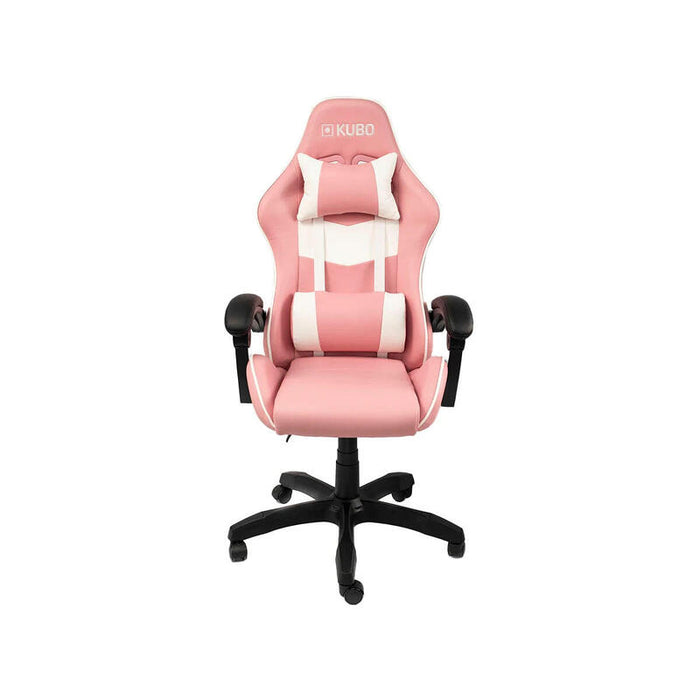 Kubo Silla Gaming Con Reposabrazos, Escritorio, Nailon, Altura Ajustable, 360º,  Color Rosa.