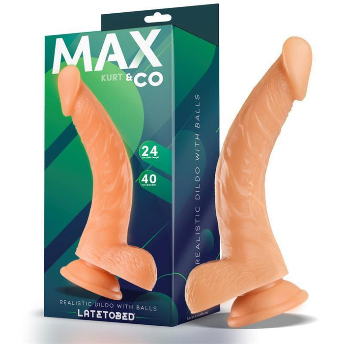 Kurt Dildo Realista Con Testículos Natural 24 Cm