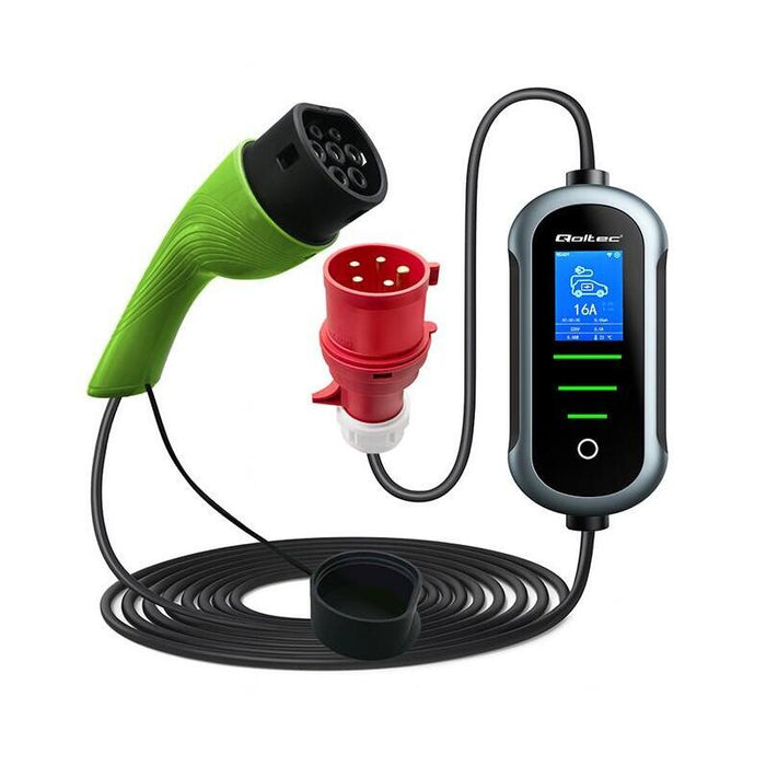 Ladowarka Do Samochodu Elektrycznego Ev I Hybryd 11kw 400v Cee 16a Wi-Fi Lcd 5m