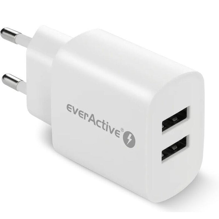Ladowarka Sieciowa 2x Usb 2,4a 12w Biala