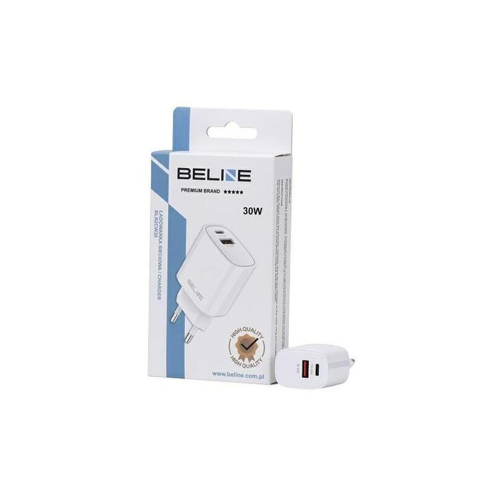 Ladowarka Sieciowa 30w Gan Usb-C + Usb-A, Biala