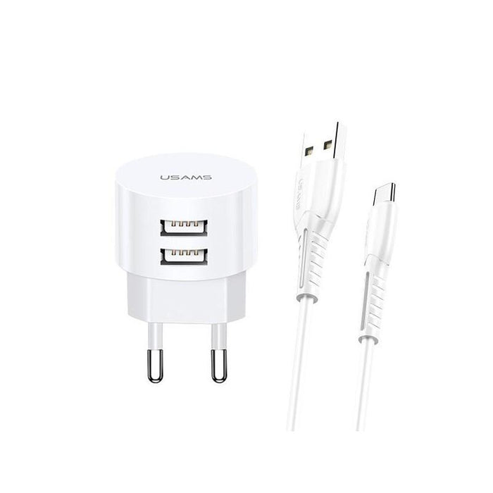 Ladowarka Sieciowa T20 2xusb 2,1a Microusb