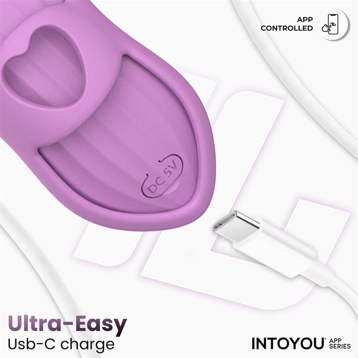 Laia Estimulador De Dedo Con Calor Y Funda Con App Lavanda