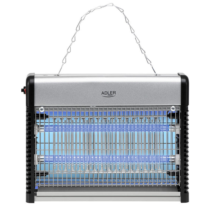 Lámpara Antiinsectos Adler Ad 7940, Led, Acero Inoxidable Negro