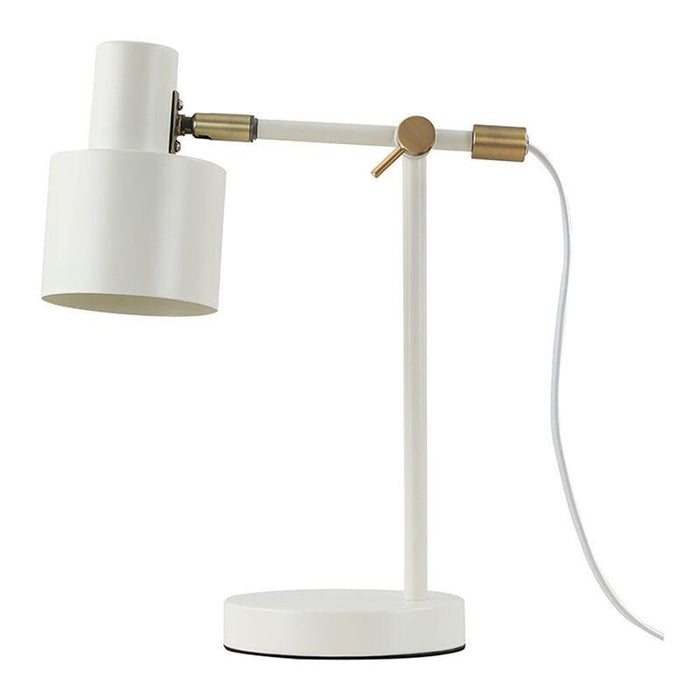 Lámpara De Mesa Serantes, 1xe27, Color Blanco Roto, 300 X 140 X 351 Mm