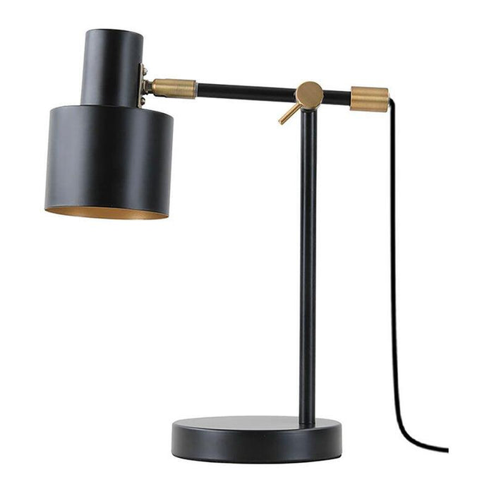 Lámpara De Mesa Serantes, 1xe27, Color Negro, 300 X 140 X 351 Mm