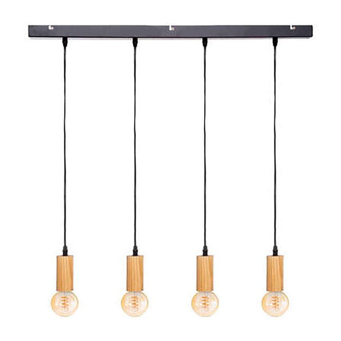 Lampara De Techo Col."Ays" E27 60w Color Negro/Beige 110x100cm