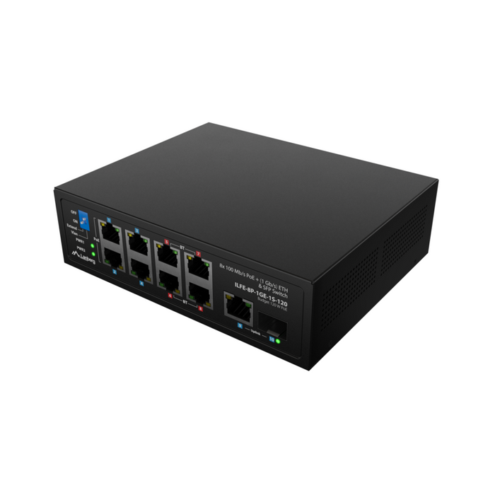 Lanberg Switch Poe 4xbt 4xat Sfp+Eth Din