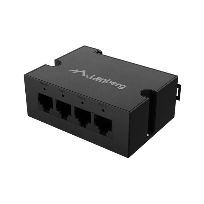 Lanberg Switch Poe Extender 1xin 3xout Din 30w