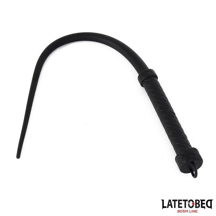 Látigo De Silicona Negro 63.5cm