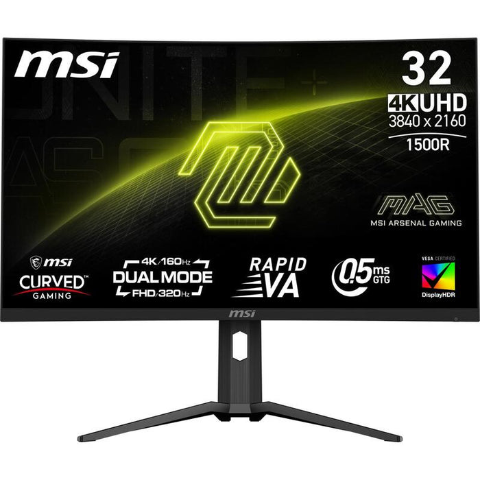Monitor Msi Mag 321cupdf 31.5" Gaming/Curved/4k Panel Va 3840x2160 16:9 160 Hz 0.5 Ms Mag321cupdf